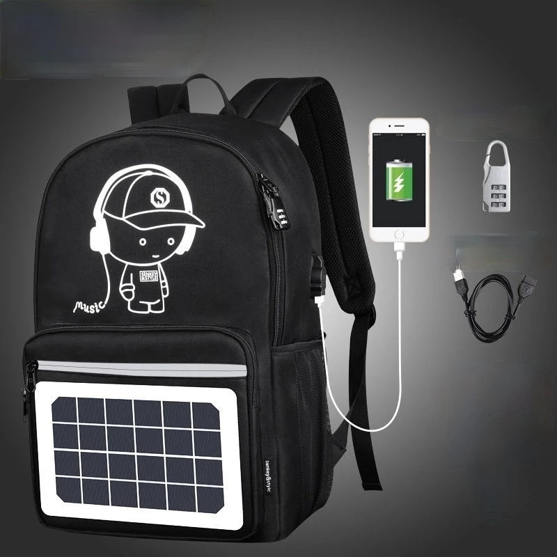 Solar Charging Backpack Waterproof