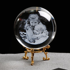 Custom Personalized Glass Photo Frame Ball